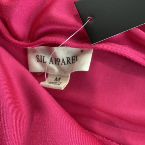 NWT SJL APPAREL pink overall shorts with tube tops - Picture 12 of 12